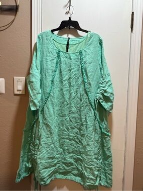 Preowned IC By Connie K Linen Dress In Size L